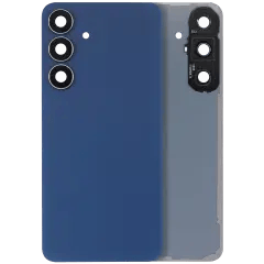 Baksidesglas med kameralins för Samsung Galaxy S25 FE (ingen logotyp) (Eftermarknad Plus) (Marinblå) blå