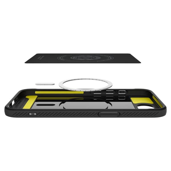 Spigen Rugged Armor Mag MagSafe-fodral för iPhone 16E Matt svart