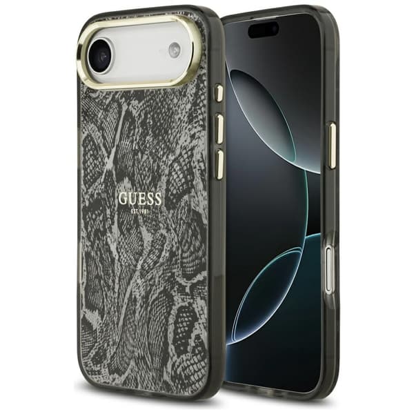 Guess Python Pattern MagSafe fodral för iPhone Air svart svart