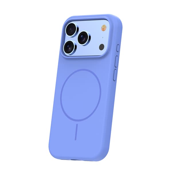 Silicone Thin Mag skal för iPhone 17 Pro / 18 Pro sky blå blå