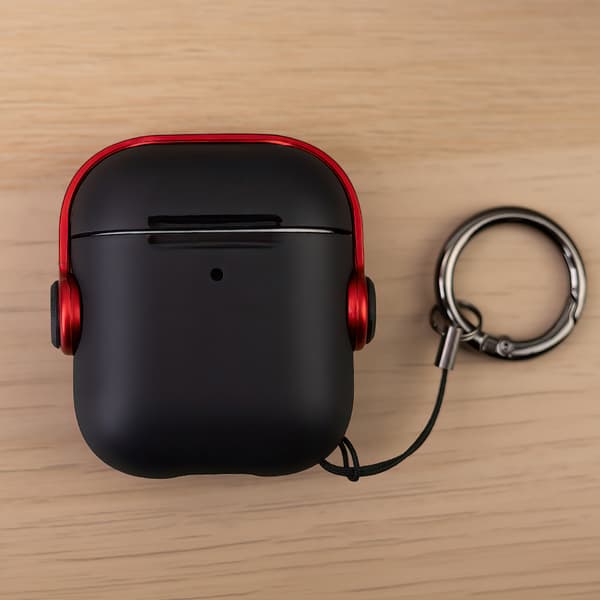 fodral för Airpods / Airpods 2 Headset röd röd