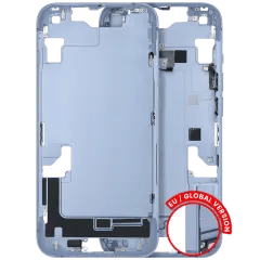 Mellanramshölje med smådelar för iPhone 14 (EU / Global version) (Begagnad OEM-dragning: Klass C) (Blå) blå