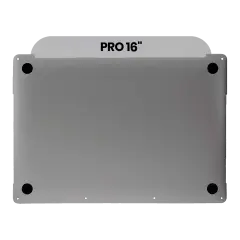 Bottenhölje för MacBook Pro 16\" A2485 (2021) (Begagnad OEM-del: Klass A) (Rymdgrå) svart