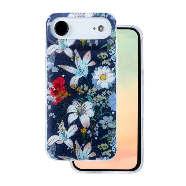 Glow Glam skal för iPhone 17 Air blå