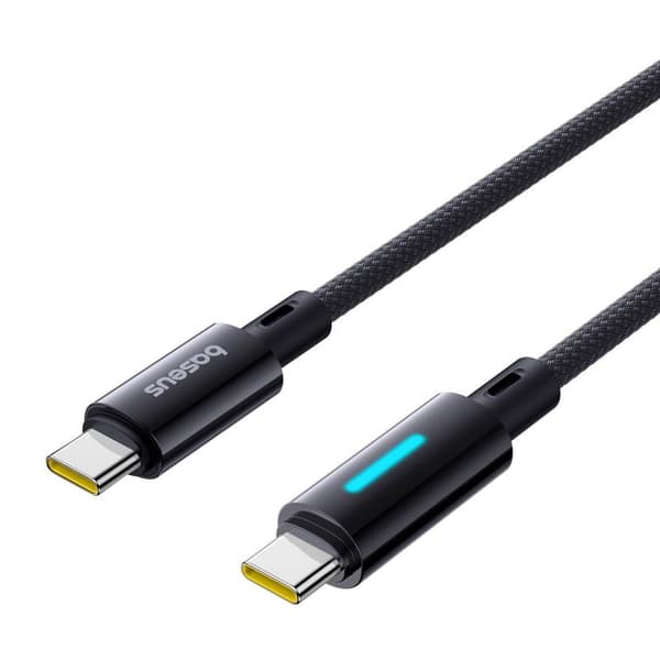 Baseus Lit-kabel USB-C - USB-C 2m 100W Cosmic Black