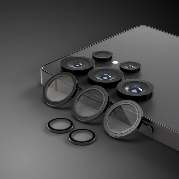 Etteri Camera Lens Protector for Samsung Galaxy S25 Ultra Black