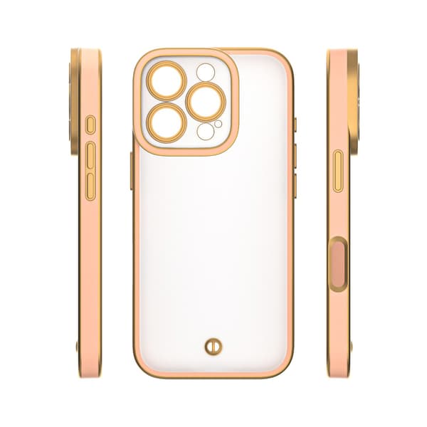 Silky Gold skal till iPhone 15 Pro 6,1\" rosa