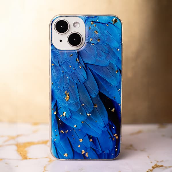 Gold Glam skal för iPhone 11 blå