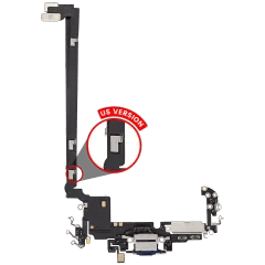 Laddningsport Flexkabel för iPhone 17 Pro Max (Använd OEM-dragning) (amerikansk version) (Djupt blå) blå