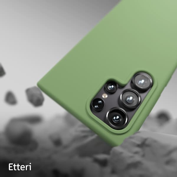 Etteri Silikonskal för Samsung Galaxy S25 Ultra ljusgrön