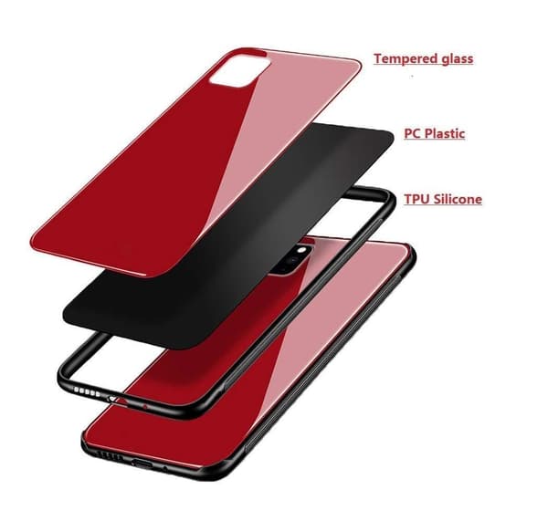 Forcell glas backfodral för iphone Xs max svart "Black"
"Svart"