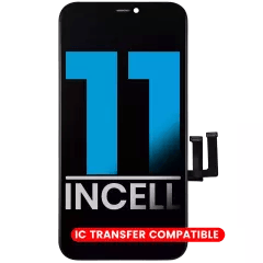 LCD-enhet med förmonterad stålplatta för iPhone 11 (Eftermarknad: AQ7 / Incell)
