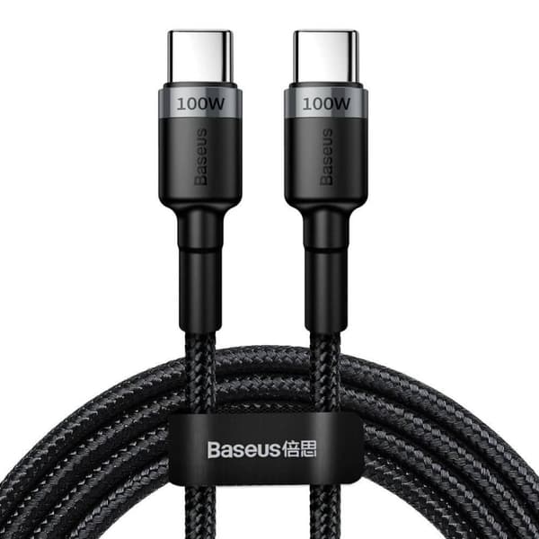 Baseus Cafule Laddkabel 100W – USB-C till USB-C (2 m) – Svart svart