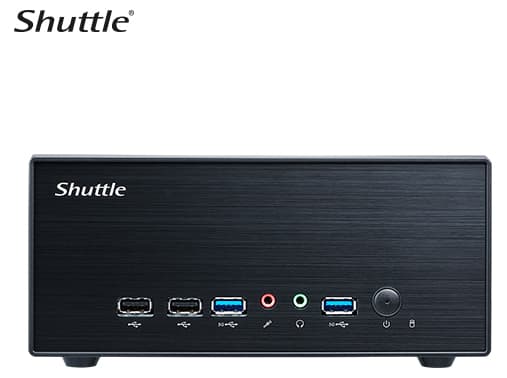 Shuttle XPC Slim XH610G2 Mini PC Barebones svart svart