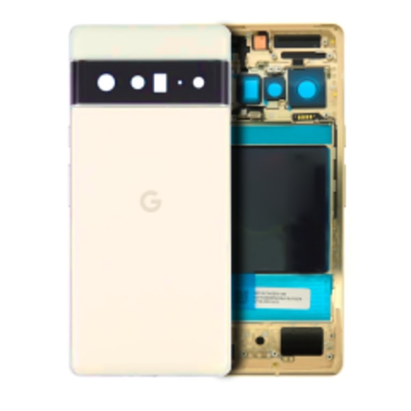 Bakre hölje för Google Pixel 6 Pro (Äkta OEM) (Sorta Sunny)