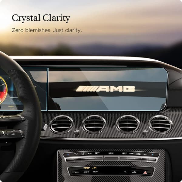 Spigen härdat glas \"EZ FIT\" SET MERCEDES E-CLASS 2020 / 2021