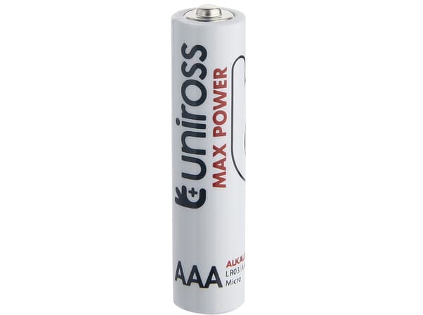 Uniross Max Power Alkaline AAA / LR03 Alkaline 1300mAh, 4 pcs.