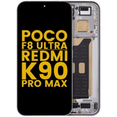 OLED-enhet med ram för Xiaomi Poco F8 UItra / Redmi K90 Pro Max (renoverad) (Denimblå)