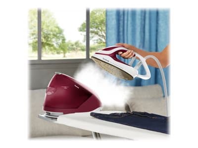 Tefal Pro Express Protect GV9220E0 Dampstrygejern 2600W röd vit
