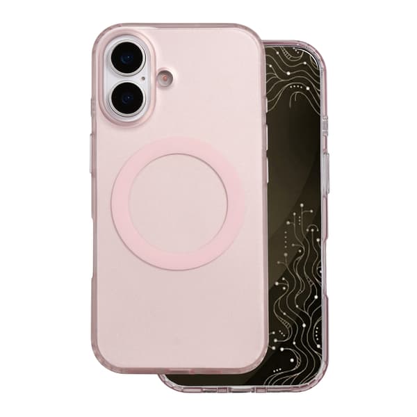 Tecto Shield Mistiq Mag skal för iPhone 16 rosa rosa