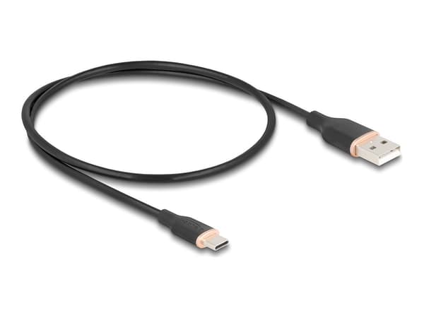 Delock USB Type-C kabel 50cm svart