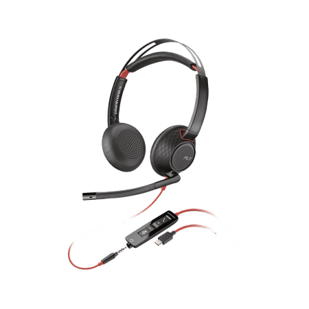 HP Poly Blackwire 5220 Kablet hörlurar svart