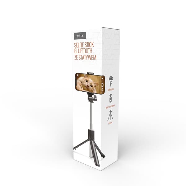 Setty selfiepinne bluetooth med stativ SSB-01 svart JO