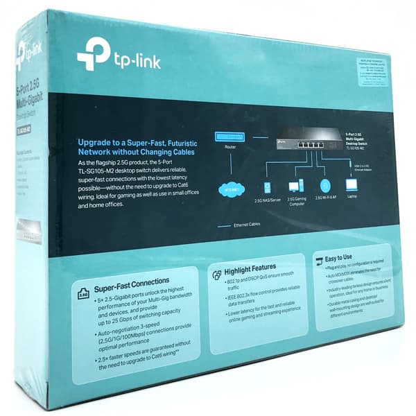 TP-Link TL-SG105-M2 Switch 5-porte 2.5 Gigabit