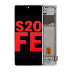 OLED-enhet med ram för Samsung Galaxy S20 FE 4G / 5G (Aftermarket Plus) (Cloud Mint)