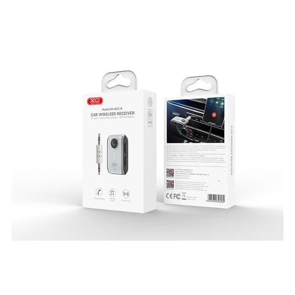 XO sändare FM BCC15 Bluetooth MP3 jack 3,5 mm svart
