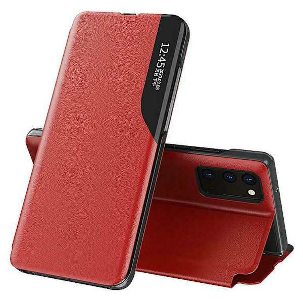 Smart flip för Samsung S24 plus röd röd