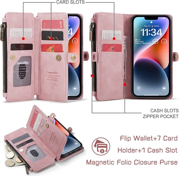 caseme 008 för samsung s23 |rosa rosa