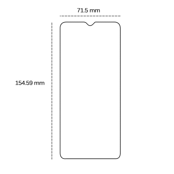 Härdat glas 2,5D för Samsung Galaxy M15 5G