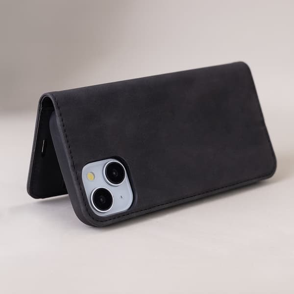 Suede för iPhone 16e Svart
