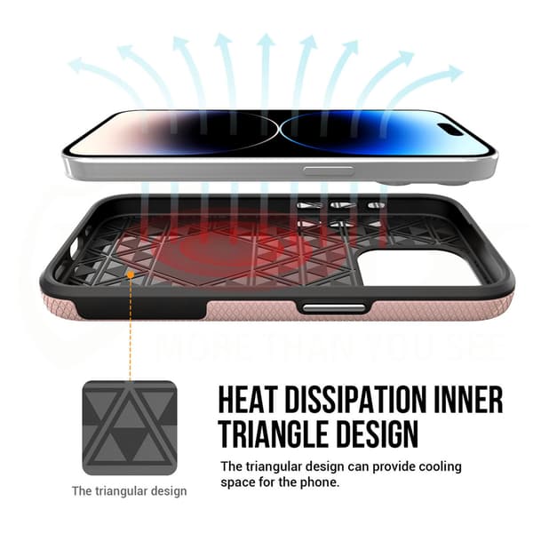 Vmax Triangle skal för iPhone 12 6,1\" roséguld