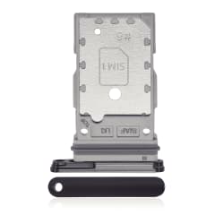 Dubbel SIM-kortshållare för Samsung Galaxy S23 5G / S23 Plus 5G (Phantom Black) svart