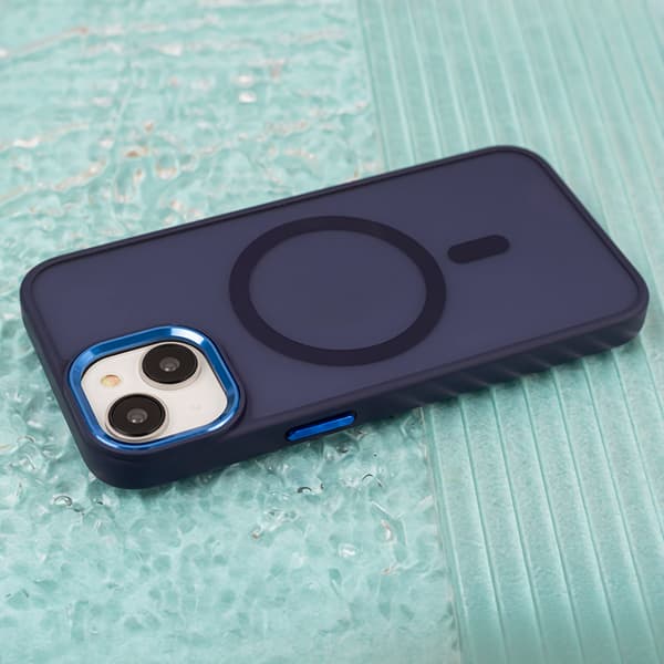 Frozen Mag skal för Samsung Galaxy S26 marinblå blå