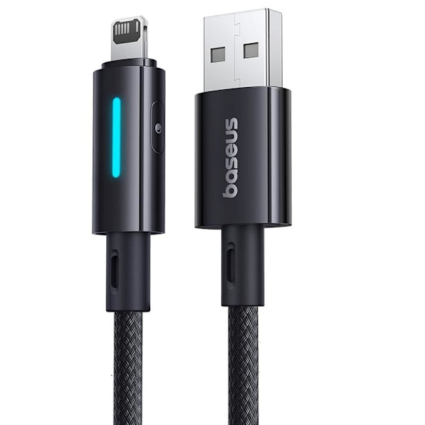 Baseus Lit-kabel USB - Lightning 1m 2.4A Cosmic Black