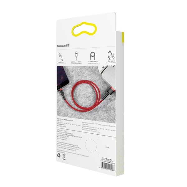 Baseus kabel Cafule USB - Lightning 2,0 m 1,5A röd-röd röd