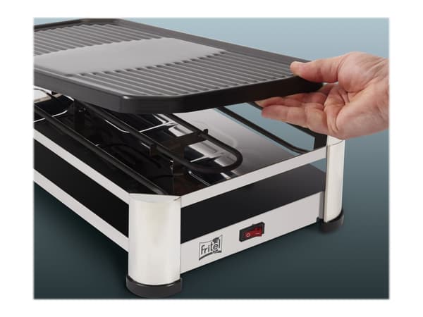 FRITEL RG 2170 Raclette/grill Rustfrit stålkrom/svart svart