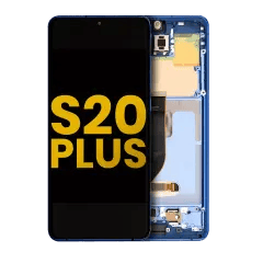 OLED-enhet med ram för Samsung Galaxy S20 Plus 5G (renoverad) (Aura Blue)