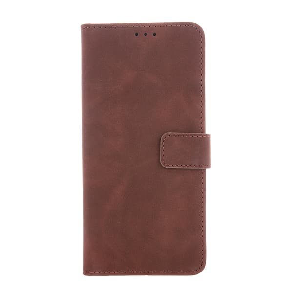 Smart Velvet fodral för Xiaomi Redmi Note 15 Pro Plus 5G (EU) brun röd