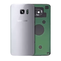Baksidesglas för Samsung Galaxy S7 Edge (Service Pack) (Silver Titanium)