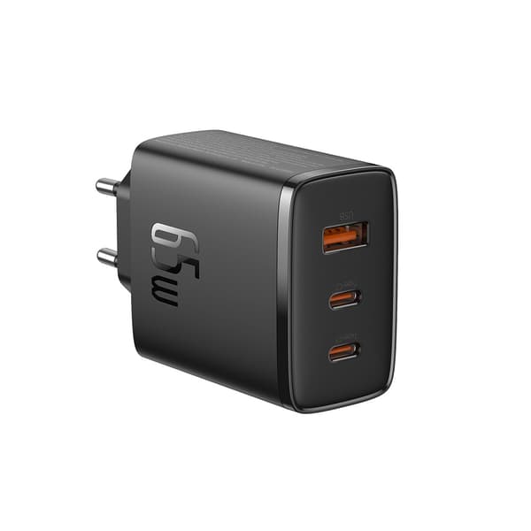 Baseus väggladdare Cube Pro PD 65W 2x USB-C 1x USB svart svart