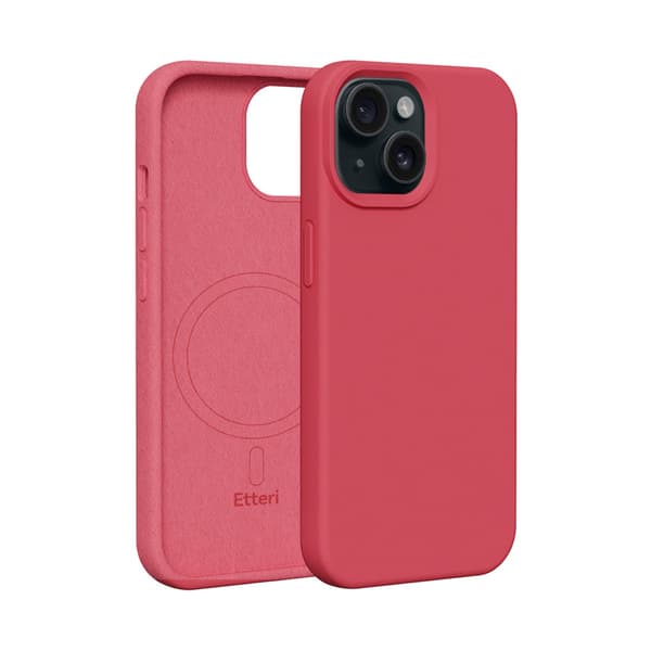 Etteri Silikon Mag-skal för iPhone 13 hallon