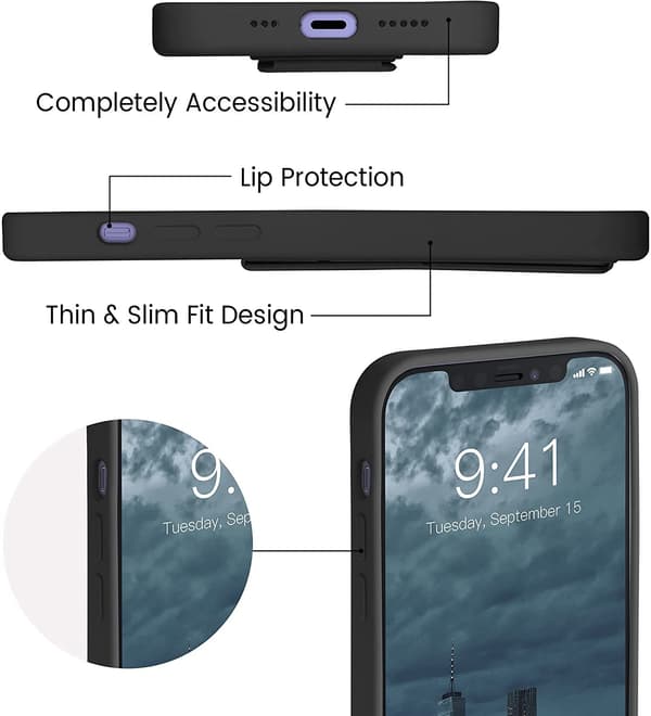 Handrem Metall stativfodral för iphone 13 mini svart