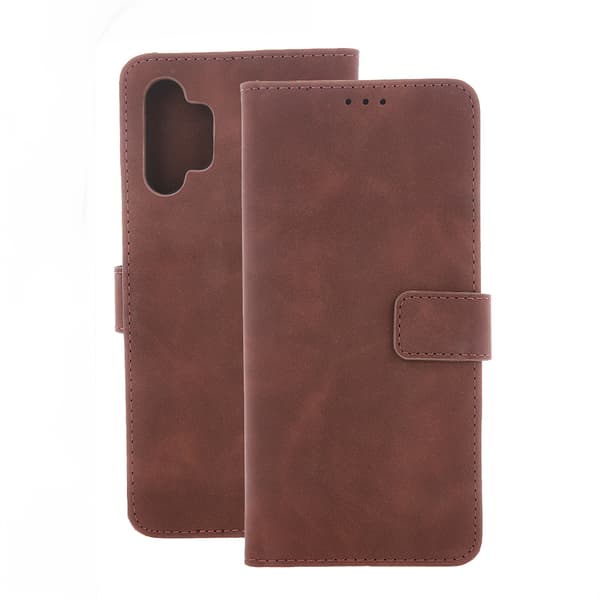 Smart Velvet-fodral för iPhone 16e / 17e brun