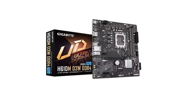 Gigabyte H610M D3W DDR4 Micro ATX LGA1700-sockel Intel H610 Express