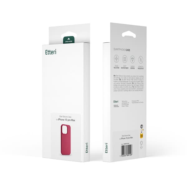 Etteri Silikonfodral för Xiaomi Redmi Note 13 Pro 5G hallon
