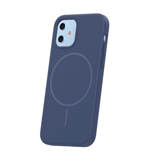 Tunt silikon Mag-skal för iPhone 12 / 12 Pro 6,1\" mörkblå